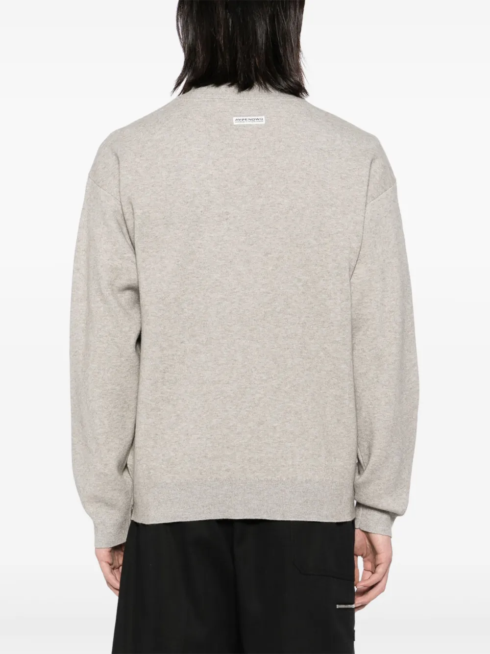 AAPE BY *A BATHING APE® ロゴパッチ カーディガン | グレー | FARFETCH JP
