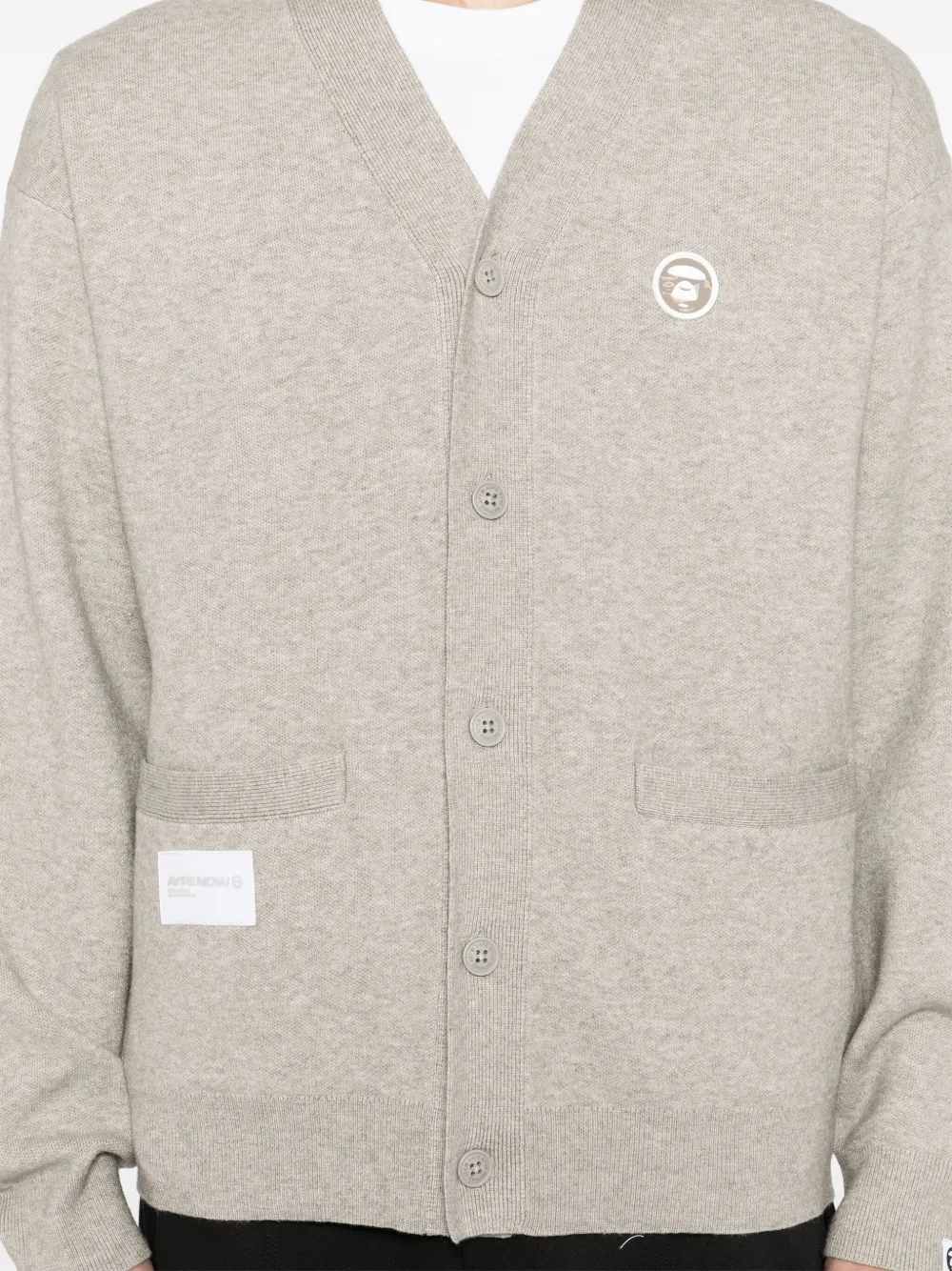 AAPE BY *A BATHING APE Vest met logopatch Grijs