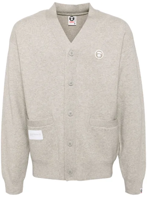 AAPE BY *A BATHING APE logo patched cardigan Men