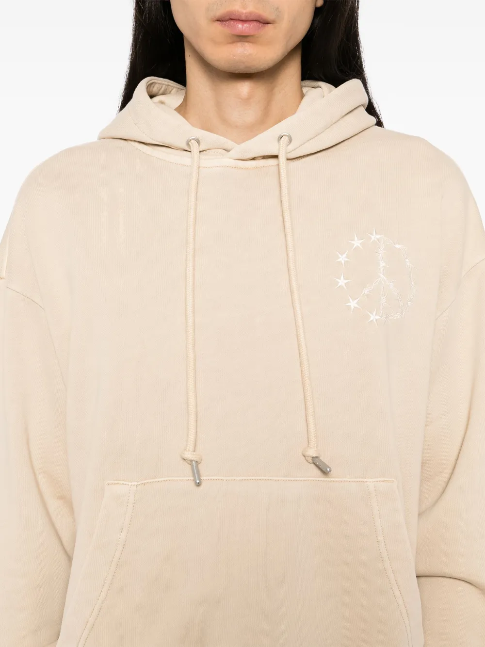FIVE CM Hoodie met print Beige