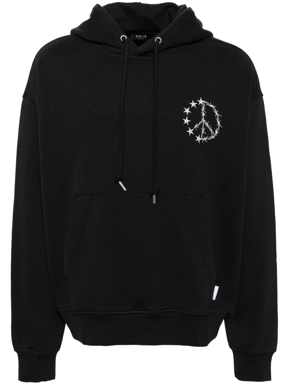 FIVE CM graphic hoodie | Black | Image 1