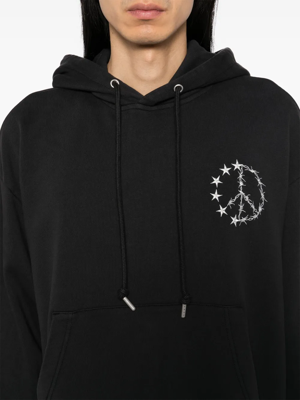 FIVE CM Hoodie met print Zwart