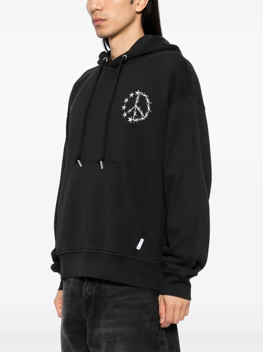 FIVE CM Hoodie met print Zwart