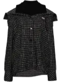Musium Div. layered design shirt - Black