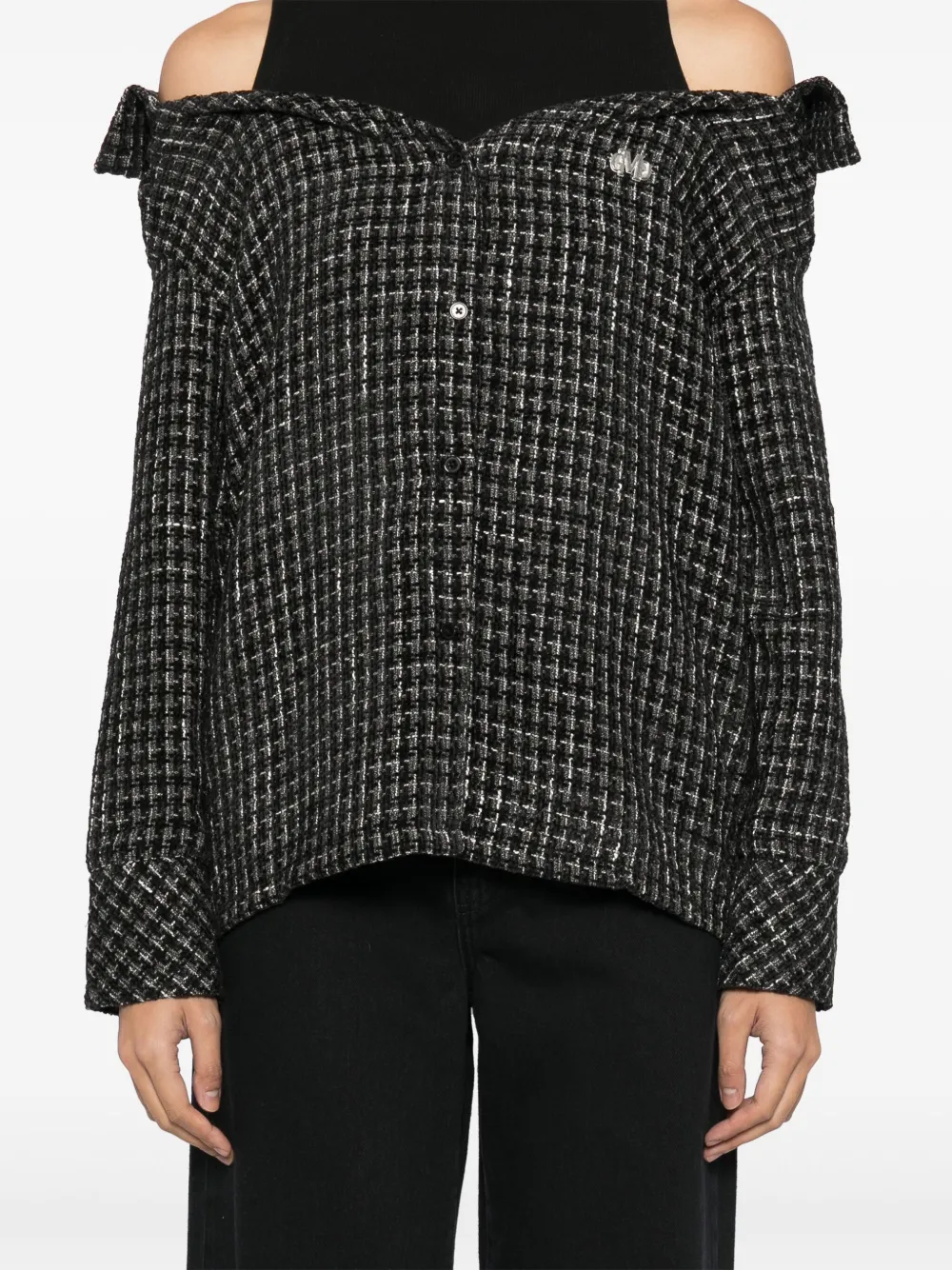 Musium Div. Gelaagde blouse Zwart
