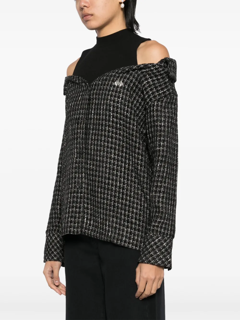 Musium Div. Gelaagde blouse Zwart