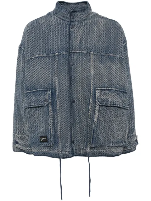 FIVE CM panelled denim jacket