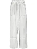 FIVE CM Panelled jeans - White