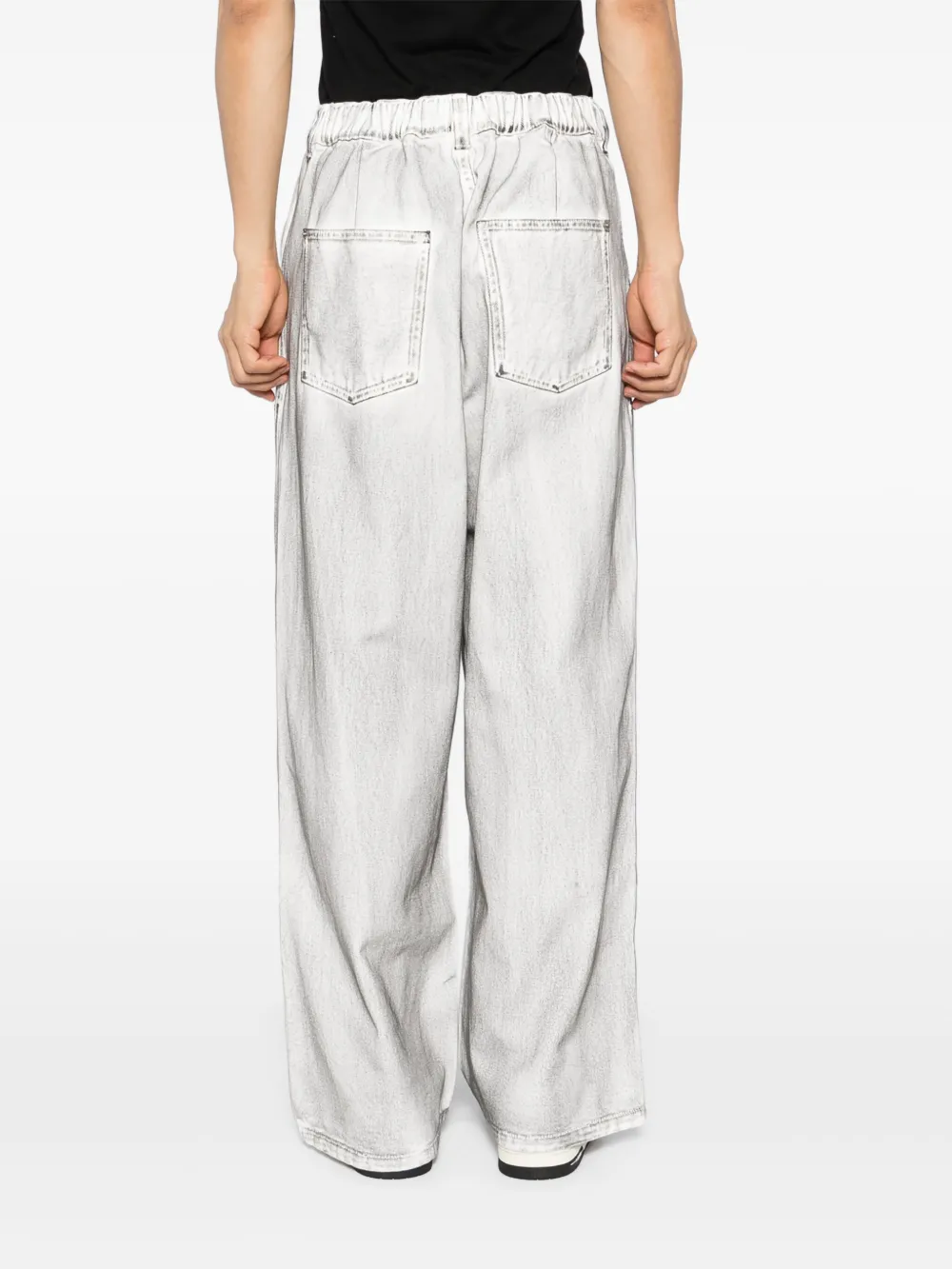 FIVE CM Jeans met vlakken Wit