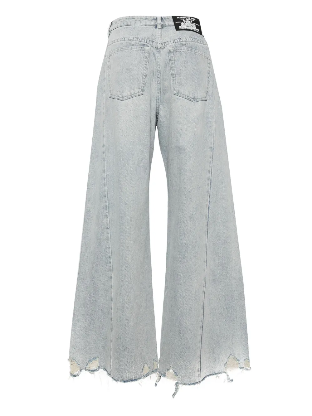 Musium Div. Jeans met wijde pijpen - Zwart