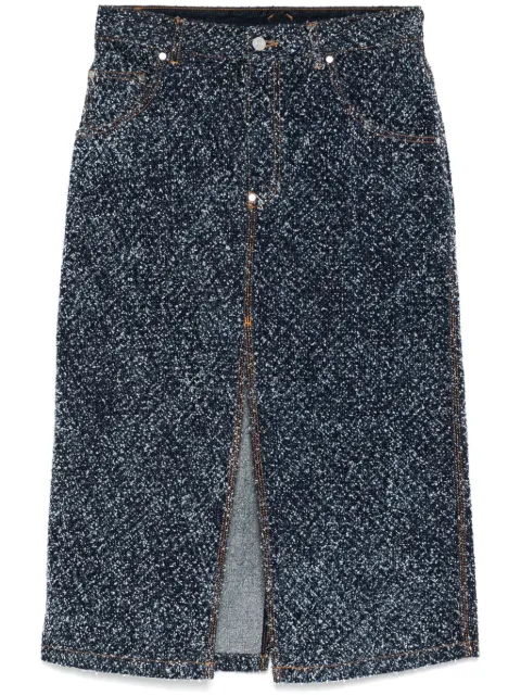 Stella McCartney boucle denim skirt