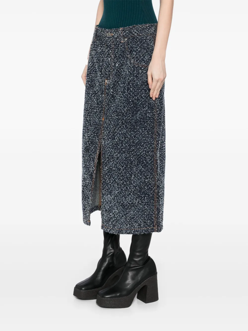 Cheap Stella McCartney boucle denim skirt Women