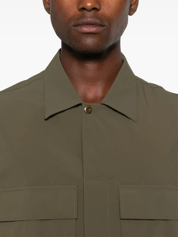 Givenchy logo embroidered Shirt Green FARFETCH CA