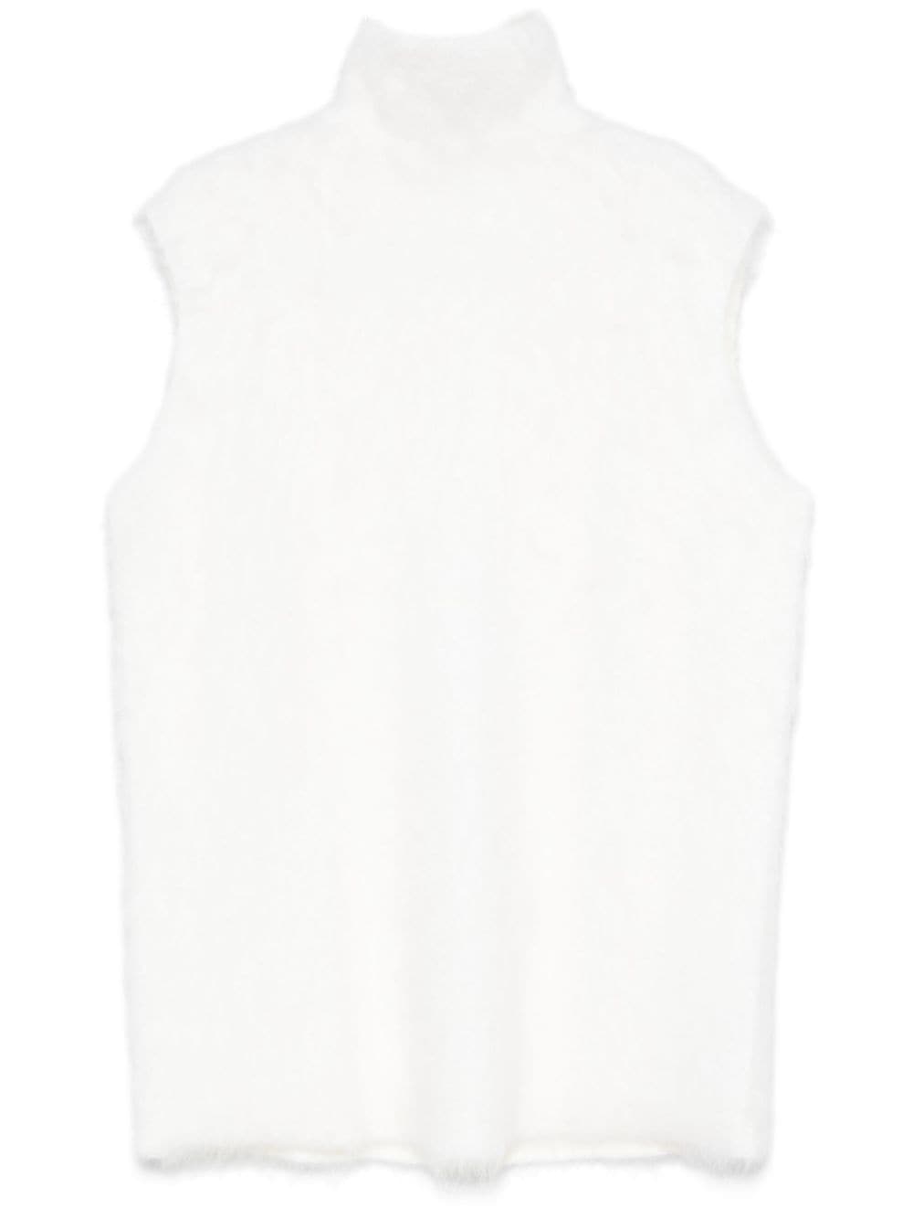 Shop Marni Brushed Mini Dress In White