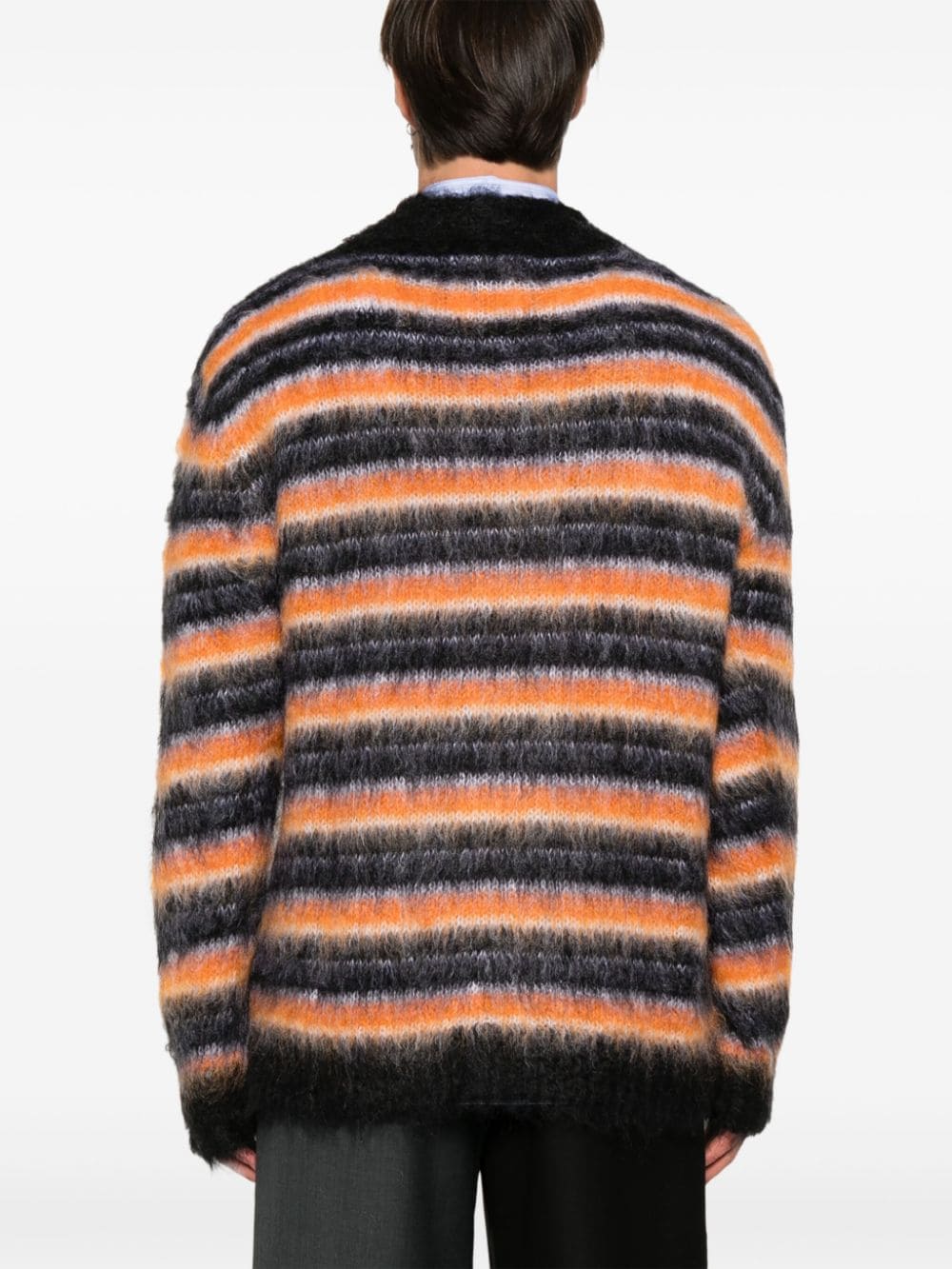 MARNI STRIPED CARDIGAN 