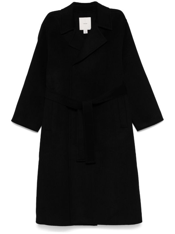 Calvin klein long black shops coat