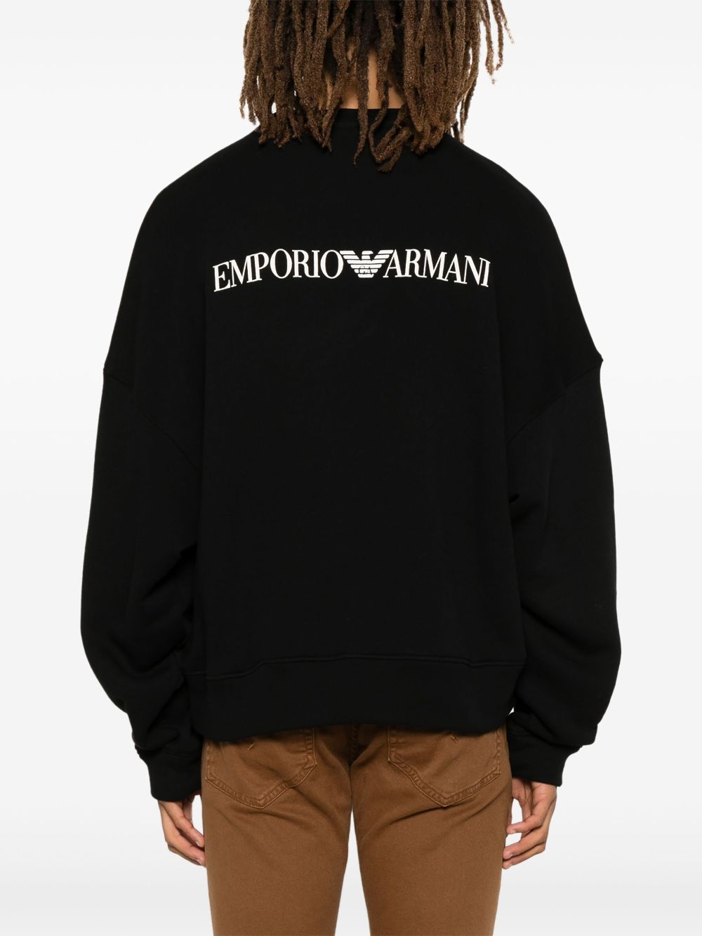 Emporio Armani flocked-motif sweatshirt Men