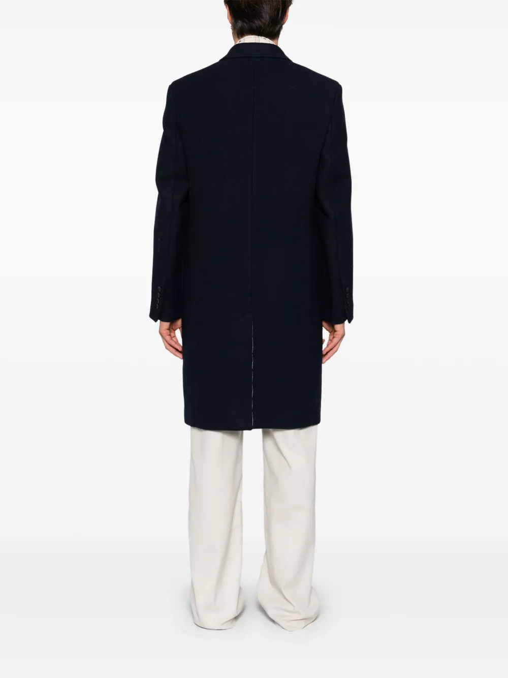 AMI Paris Jas met dubbele rij knopen Blauw