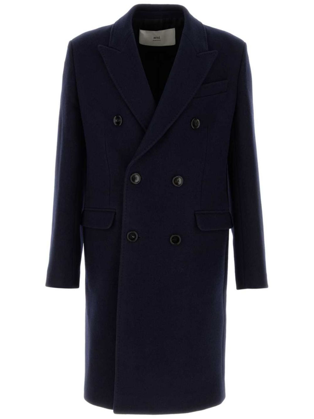 AMI Paris double-breasted coat - Blue