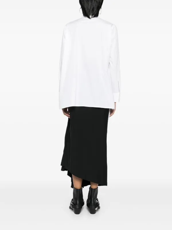 Yohji Yamamoto layered-design Shirt | Neutrals | FARFETCH IN