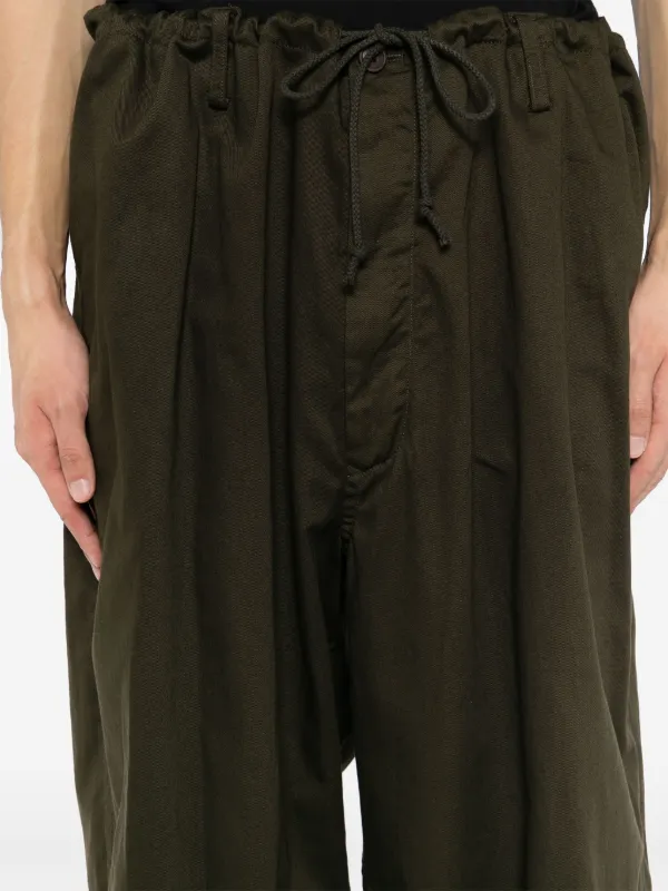 Yohji Yamamoto loose-fit Trousers | Green | FARFETCH