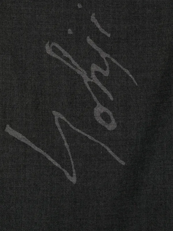 Yohji Yamamoto Logo Scarf | Grey | FARFETCH