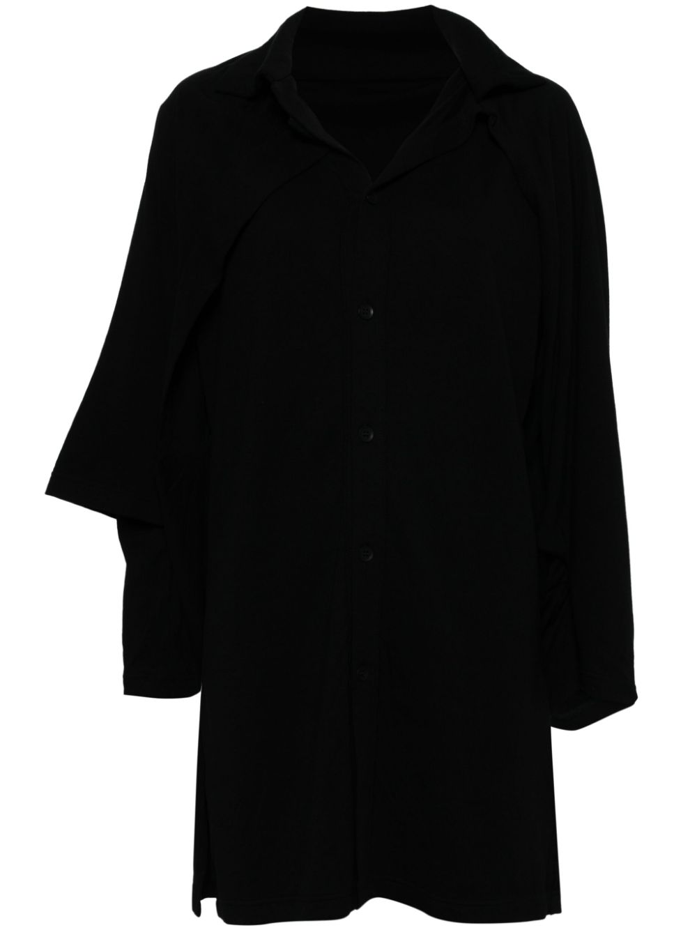 Yohji Yamamoto layered-design shirt - Black