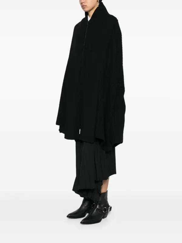 Yohji Yamamoto layered-design Cardigan Black FARFETCH IN