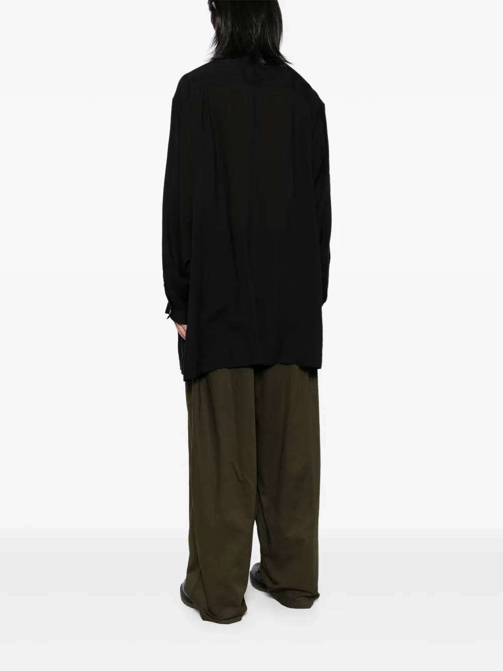 Yohji Yamamoto Lang overhemd Zwart