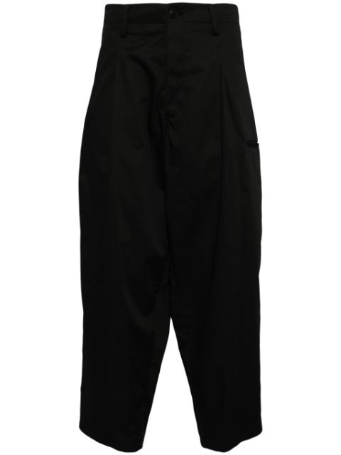 Yohji Yamamoto tucked pleated trousers