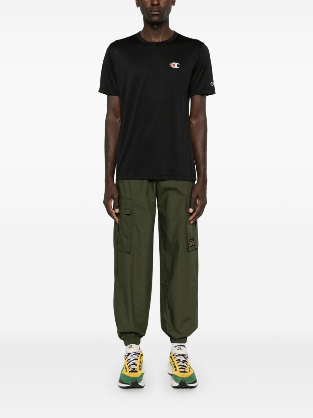 CHAMPION LOGO-PATCH CARGO TROUSERS 