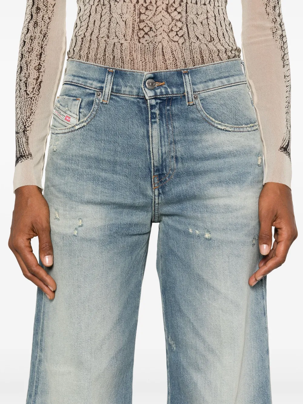 Diesel 1978 D-Akemi jeans Blauw