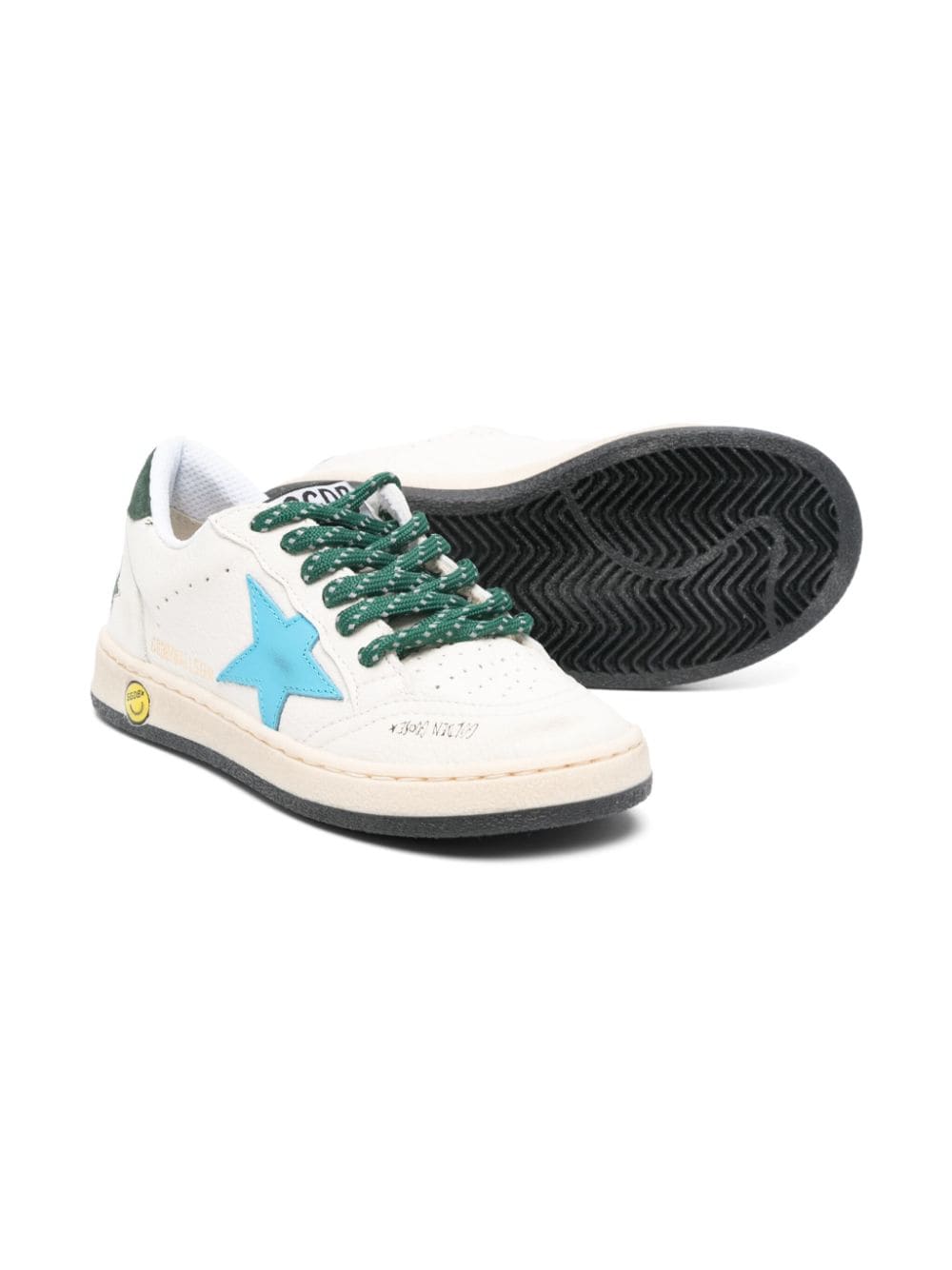 Golden Goose Kids Ball Star sneakers - Wit