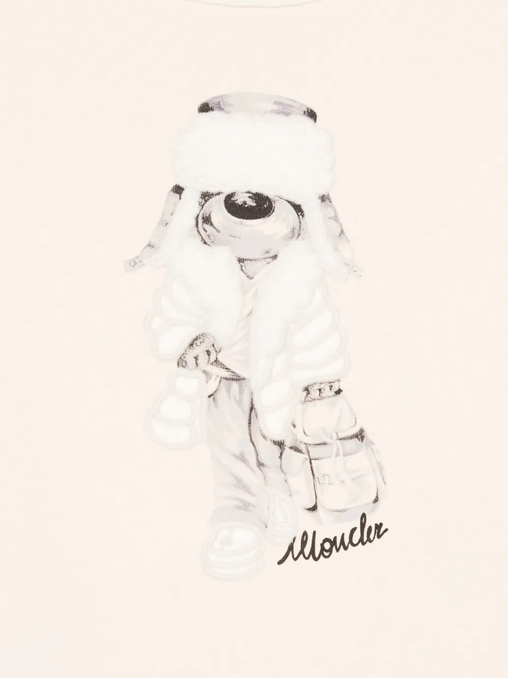 Moncler Enfant Sweater met print Beige