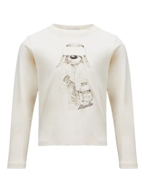 Moncler Enfant 도그 프린트 티셔츠
