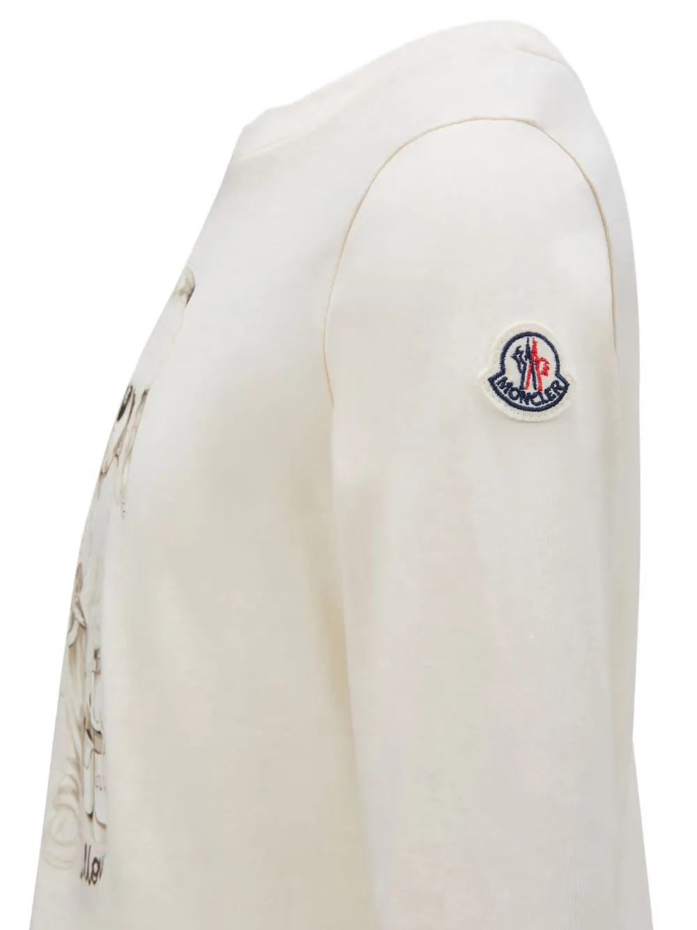 Moncler Enfant T-shirt met hondenprint Wit