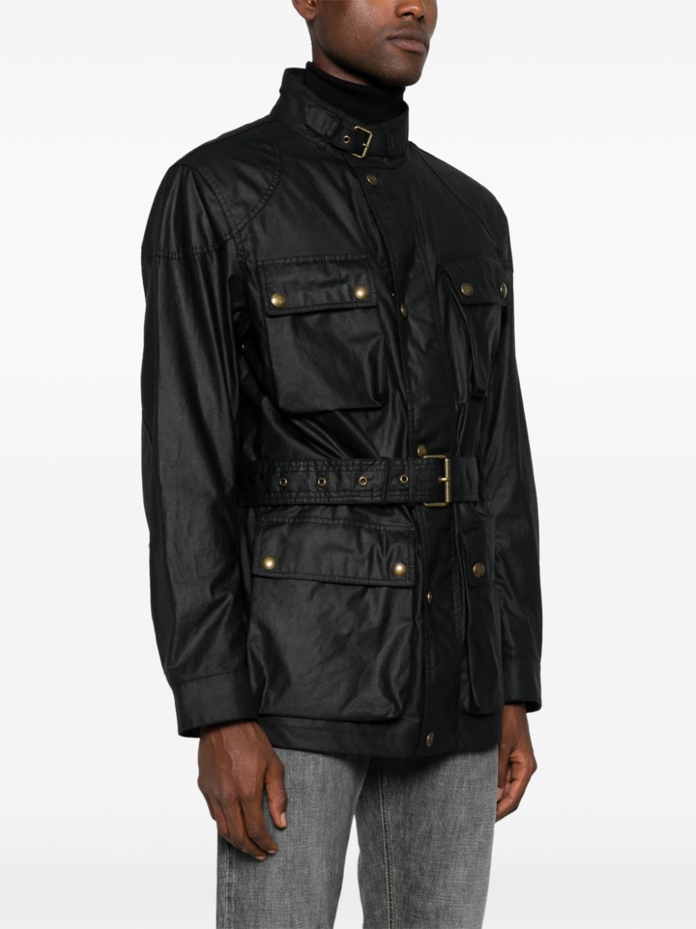 Shop Belstaff Trialmaster Jacket In Black