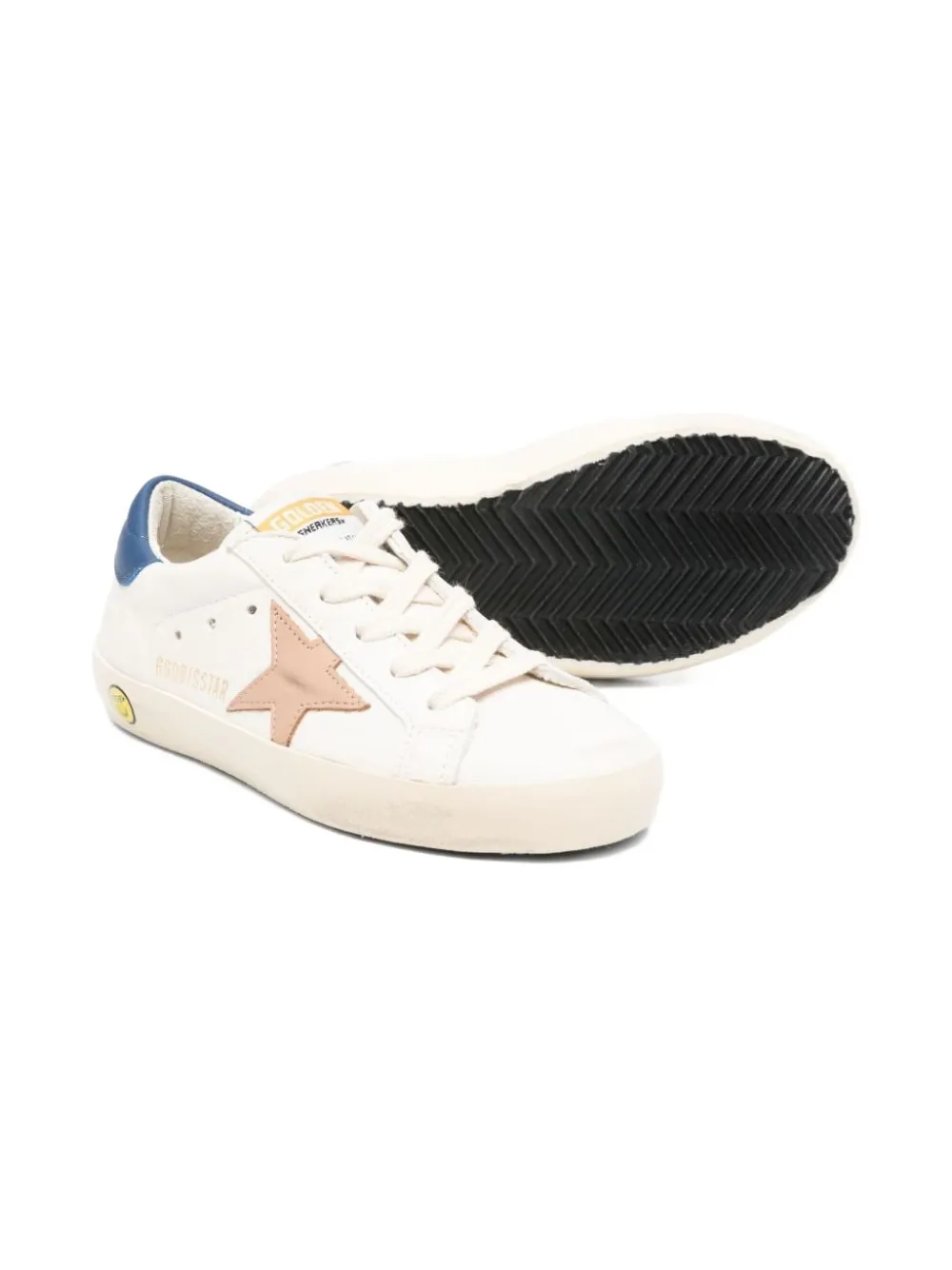 Golden Goose Kids Super-Star low-top sneakers Wit