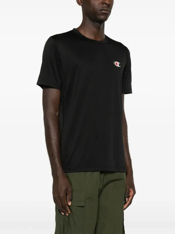 Champion Athletic C logo T shirt Black FARFETCH AO