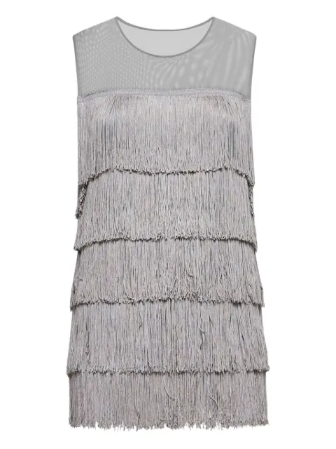 Norma Kamali fringe-detail sleeveless dress