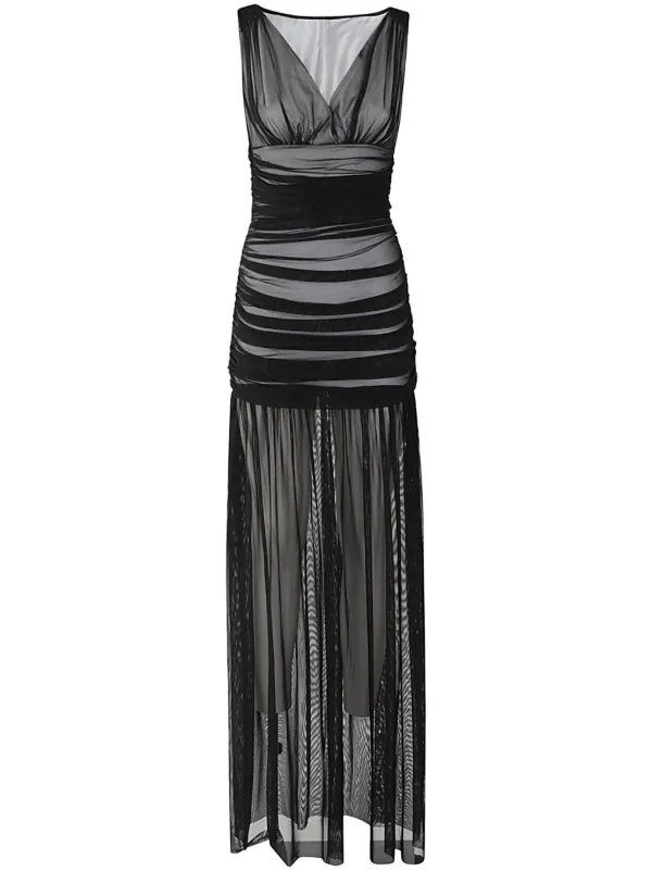 パーティードレス Norma Kamali Tara Pickleball Gown Norma Kamali TARA PICKLEBALL GOWN - Společenské šaty - black