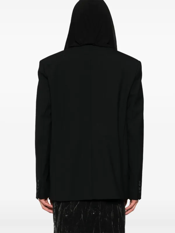 G*様 Y/project blazer tailored xs Y/Project Draped Hooded Blazer | Black | FARFETCH