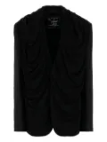 Y/Project draped hooded blazer - Black
