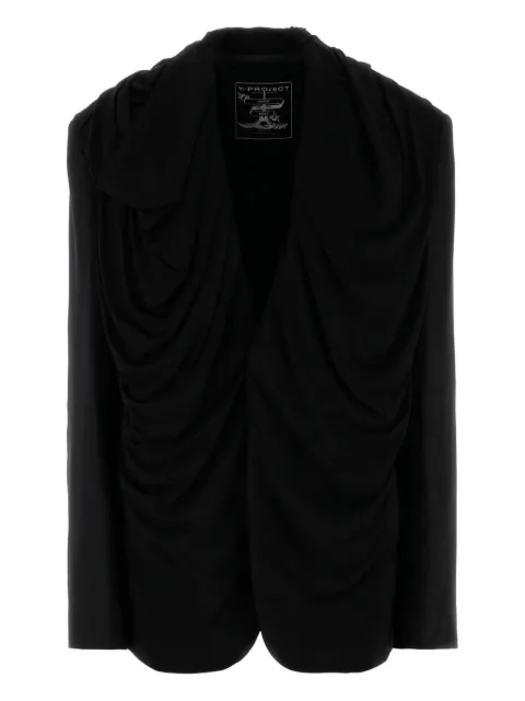 Y/Project blazer drapeado con capucha