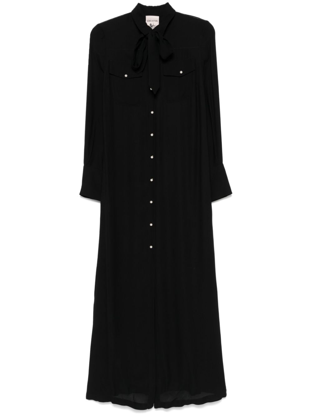 Semicouture Amelia maxi dress - Schwarz