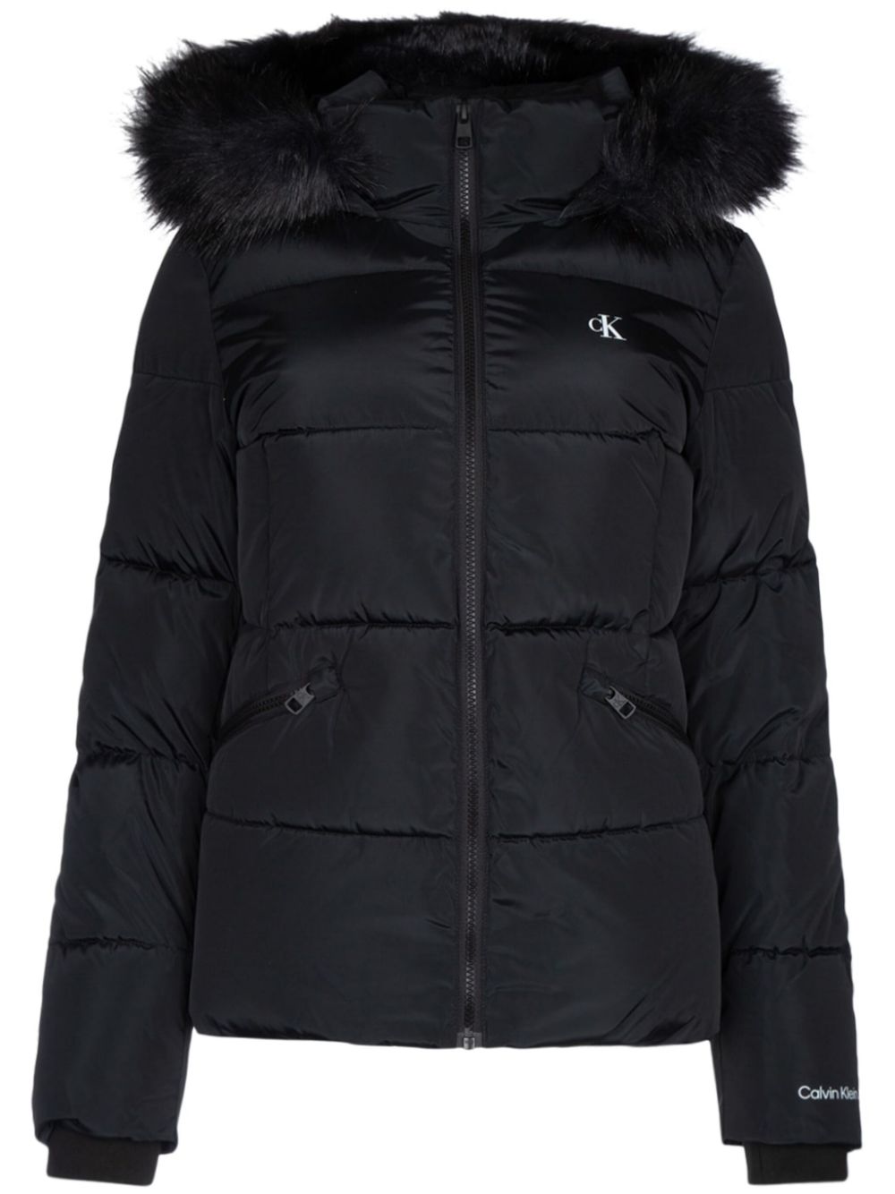 Calvin Klein Jeans hooded padded jacket - Black