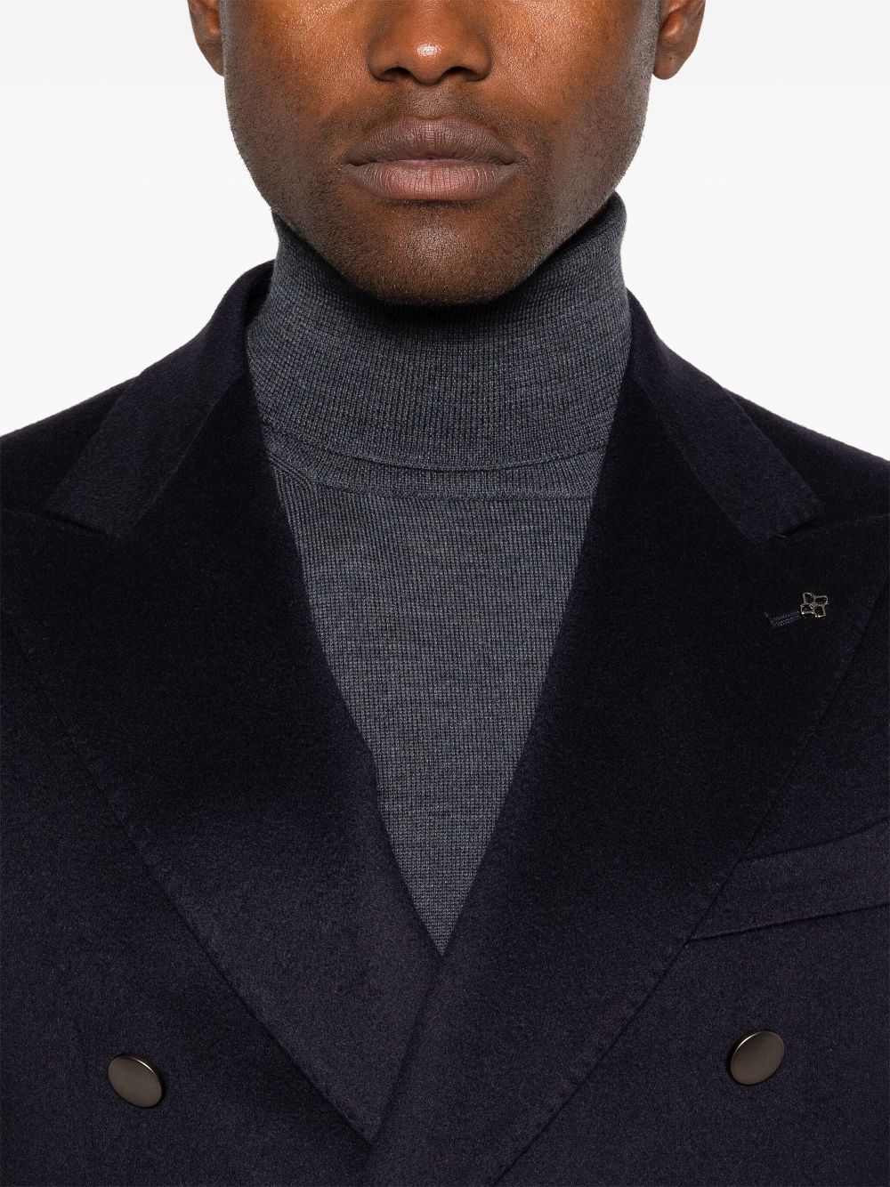 Tagliatore brooch-detail blazer Men