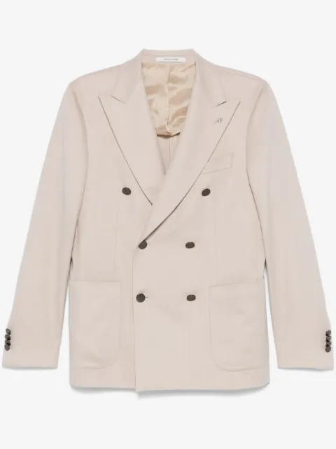 Tagliatore brooch-detail blazer 
