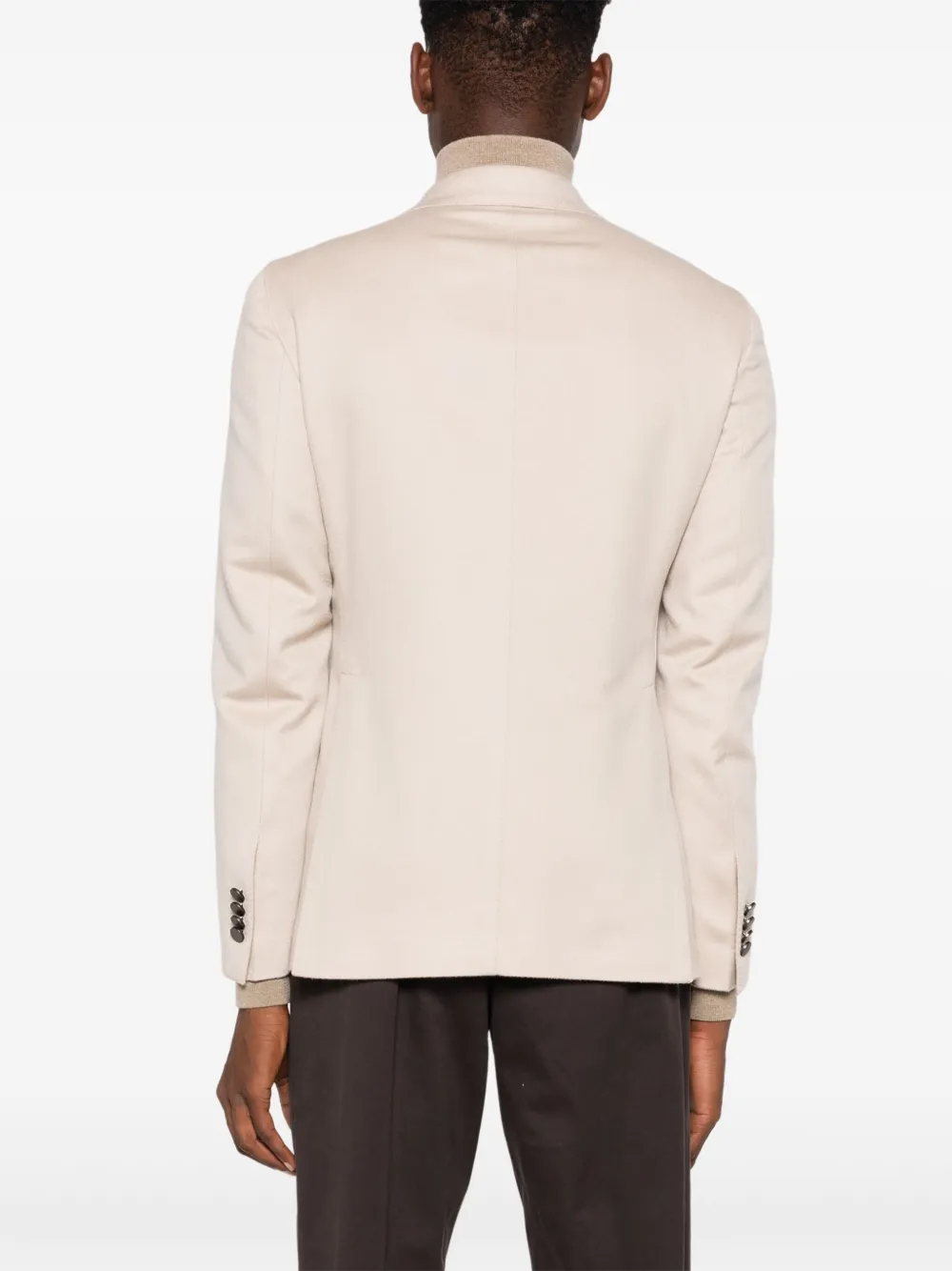 Tagliatore Blazer met broche Beige
