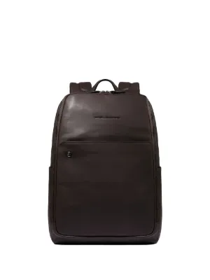 PIQUADRO レザー バックパック | ブラック | FARFETCH JP